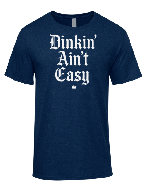 Dink'n Aint't Easy Pickleball Premium Ring-Spun Cotton Unisex T-Shirt | Swagsta