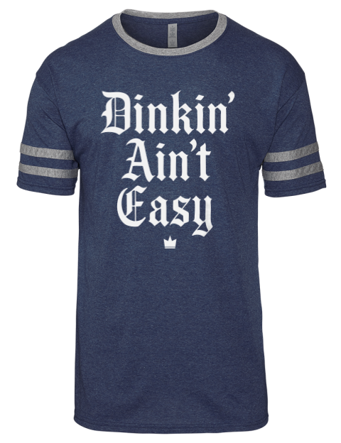 Dink'n Aint't Easy Pickleball Men's Tri-Blend T-Shirt | Swagsta