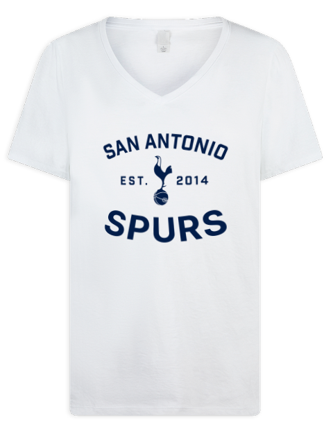 Fan Wear San Antonio Spurs Premium Ladies V-Neck T-Shirt | Swagsta