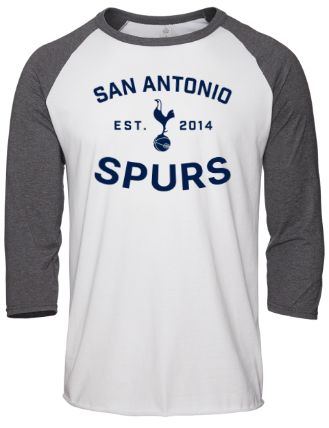 Fan Wear San Antonio Spurs Unisex Premium Three-Quarter Raglan T-Shirt | Swagsta
