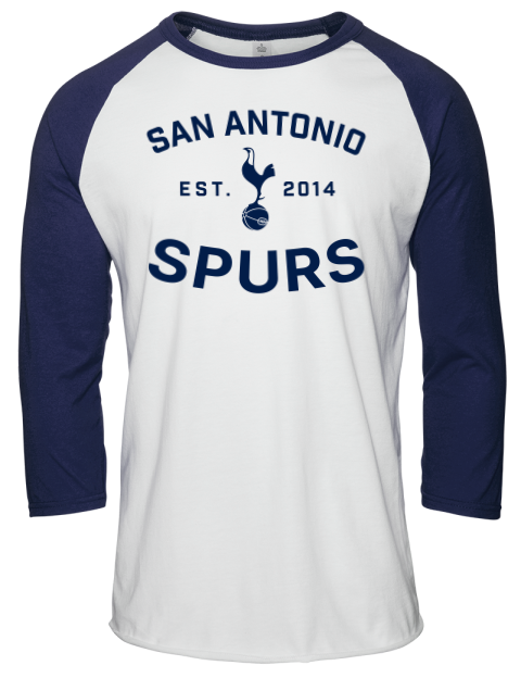 Fan Wear San Antonio Spurs Unisex Premium Three-Quarter Raglan T-Shirt | Swagsta