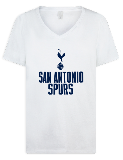 Stacked San Antonio Spurs Premium Ladies V-Neck T-Shirt | Swagsta