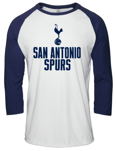 Stacked San Antonio Spurs Unisex Premium Three-Quarter Raglan T-Shirt | Swagsta