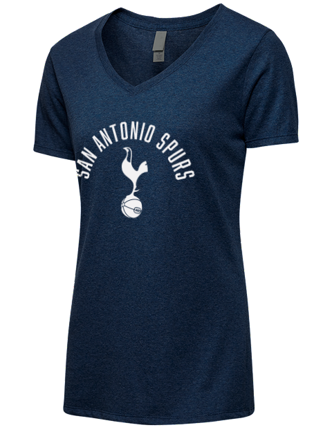 Arched San Antonio Spurs Premium Ladies V-Neck T-Shirt | Swagsta