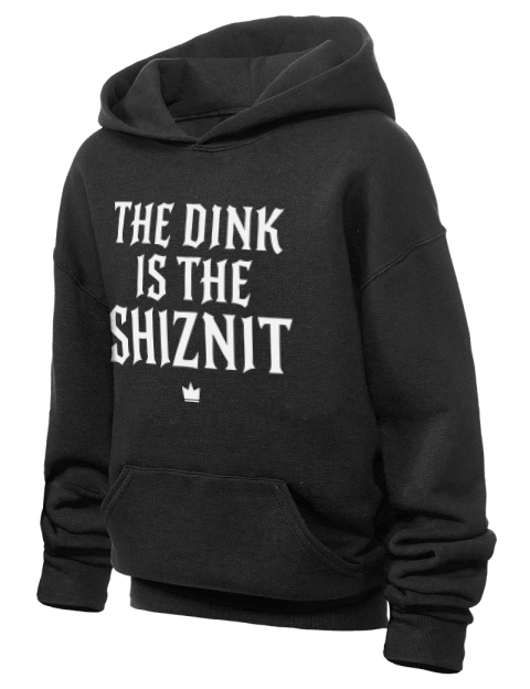 The Dink Is The Shiznit Pickleball Youth Hooded Sweatshirt | Swagsta