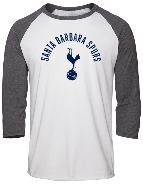 Classic Santa Barbara Spurs Unisex Premium Three-Quarter Raglan T-Shirt | Swagsta