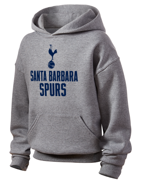 Stacked Santa Barbara Spurs Youth Hooded Sweatshirt | Swagsta