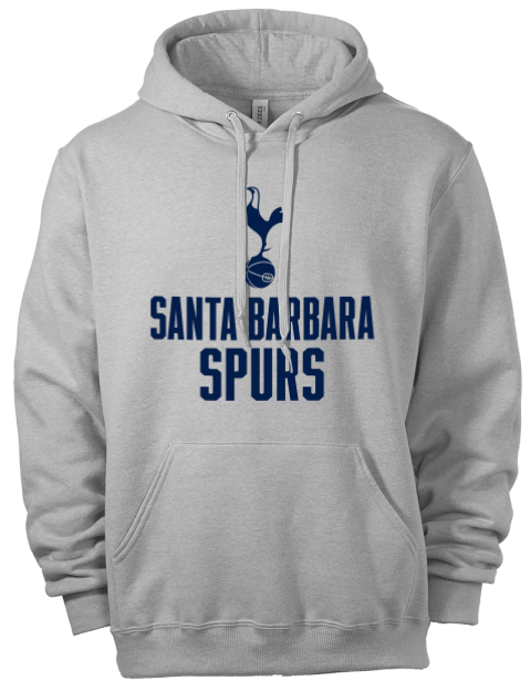 Stacked Santa Barbara Spurs Eco Premium Unisex Hooded Sweatshirt | Swagsta