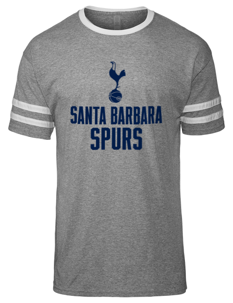 Stacked Santa Barbara Spurs Men's Tri-Blend T-Shirt | Swagsta