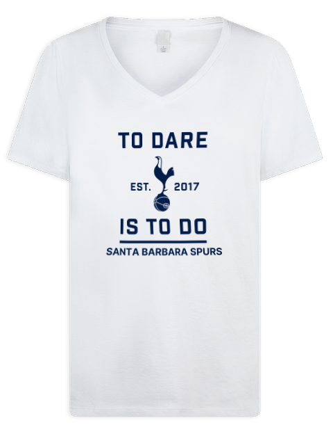 To Dare Santa Barbara Spurs Premium Ladies V-Neck T-Shirt | Swagsta