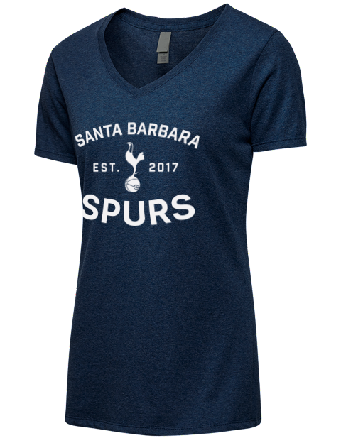 COYS Santa Barbara Spurs Premium Ladies V-Neck T-Shirt | Swagsta