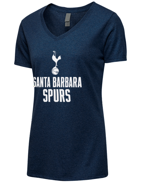Full Stack Santa Barbara Spurs Premium Ladies V-Neck T-Shirt | Swagsta