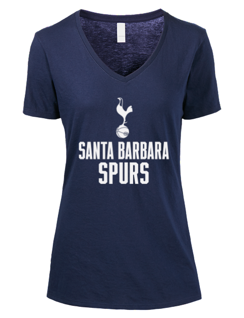 Full Stack Santa Barbara Spurs Premium Ladies V-Neck T-Shirt | Swagsta