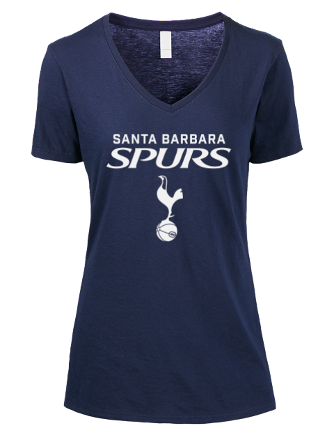 Special Edition Santa Barbara Spurs Premium Ladies V-Neck T-Shirt | Swagsta