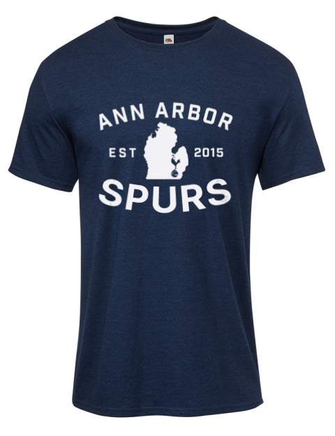 Logo Ann Arbor Spurs Custom Iconic Men's T-Shirt | Swagsta