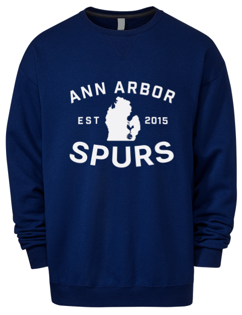 Logo Ann Arbor Spurs Custom Premium Unisex Crewneck Sweatshirt | Swagsta
