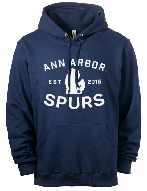 Logo Ann Arbor Spurs Custom Eco Premium Unisex Hooded Sweatshirt | Swagsta
