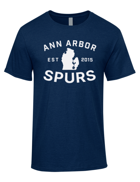 Logo Ann Arbor Spurs Custom Premium Ring-Spun Cotton Unisex T-Shirt | Swagsta
