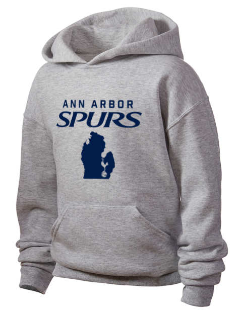 Support Ann Arbor Spurs Custom Youth Hooded Sweatshirt | Swagsta