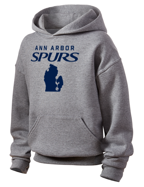 Support Ann Arbor Spurs Custom Youth Hooded Sweatshirt | Swagsta