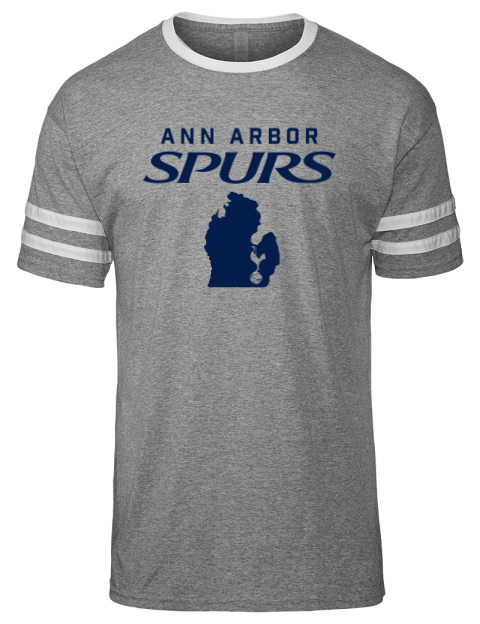 Support Ann Arbor Spurs Custom Men's Tri-Blend T-Shirt | Swagsta