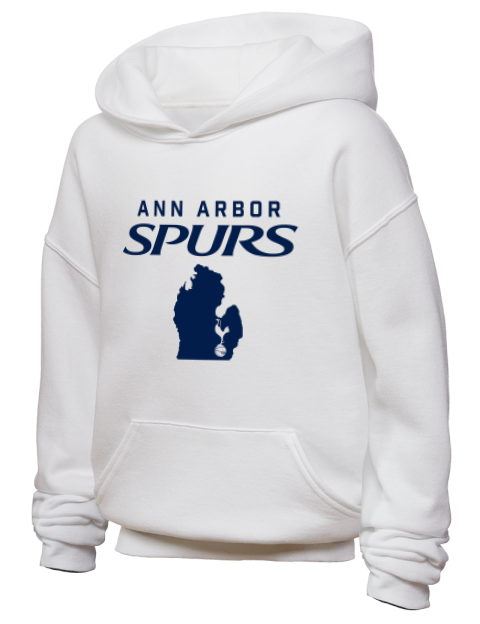 Support Ann Arbor Spurs Custom Youth Hooded Sweatshirt | Swagsta