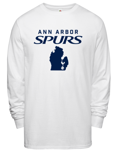 Support Ann Arbor Spurs Custom Men's Long-Sleeve T-Shirt | Swagsta