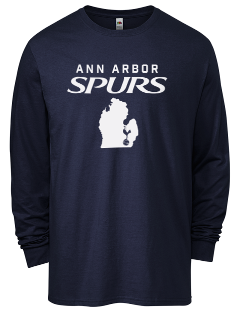Local Ann Arbor Spurs Custom Men's Long-Sleeve T-Shirt | Swagsta