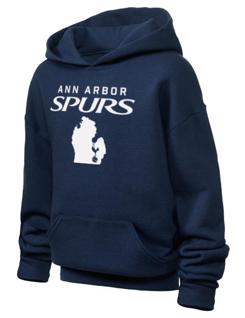 Local Ann Arbor Spurs Custom Youth Hooded Sweatshirt | Swagsta