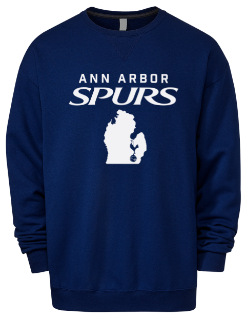 Local Ann Arbor Spurs Custom Premium Unisex Crewneck Sweatshirt | Swagsta