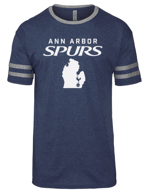Local Ann Arbor Spurs Custom Men's Tri-Blend T-Shirt | Swagsta