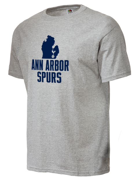 Stacked Club Logo Ann Arbor Spurs Custom Unisex T-Shirt | Swagsta