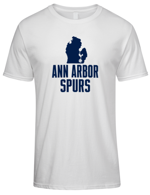 Stacked Club Logo Ann Arbor Spurs Custom Premium Ring-Spun Cotton Unisex T-Shirt | Swagsta
