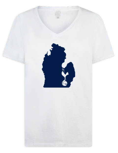 Local Club Ann Arbor Spurs Custom Premium Ladies V-Neck T-Shirt | Swagsta