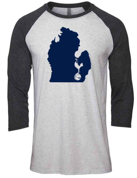 Local Club Ann Arbor Spurs Custom Unisex Premium Three-Quarter Raglan T-Shirt | Swagsta