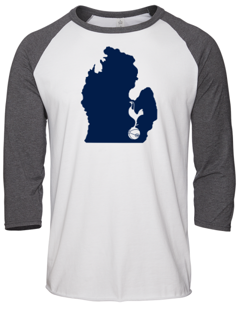 Local Club Ann Arbor Spurs Custom Unisex Premium Three-Quarter Raglan T-Shirt | Swagsta