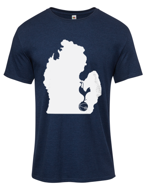 State Outline Ann Arbor Spurs Custom Iconic Men's T-Shirt | Swagsta