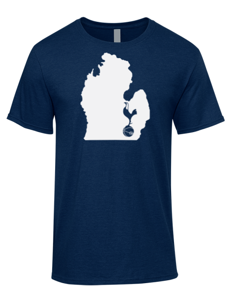 State Outline Ann Arbor Spurs Custom Premium Ring-Spun Cotton Unisex T-Shirt | Swagsta