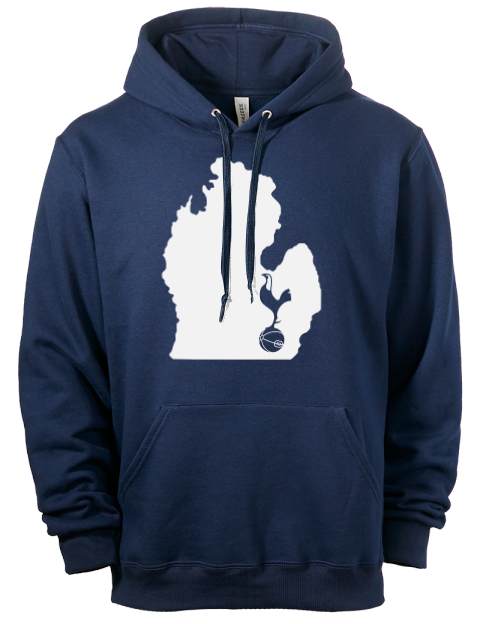 State Outline Ann Arbor Spurs Custom Eco Premium Unisex Hooded Sweatshirt | Swagsta
