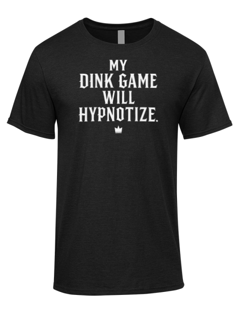 Dink Game Will Hypotize Pickleball Premium Ring-Spun Cotton Unisex T-Shirt | Swagsta