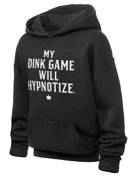 Dink Game Will Hypotize Pickleball Youth Hooded Sweatshirt | Swagsta