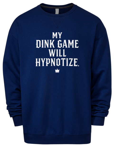 Dink Game Will Hypotize Pickleball Premium Unisex Crewneck Sweatshirt | Swagsta