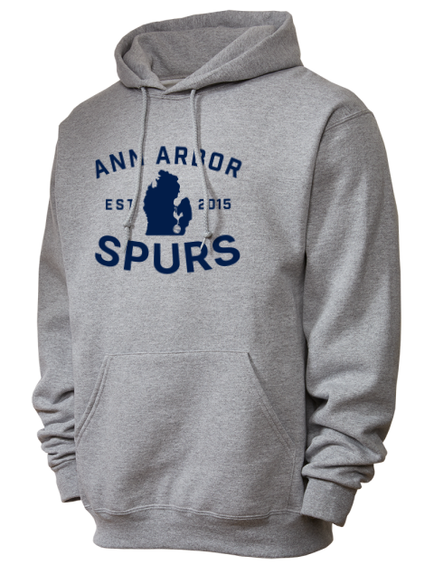 Club Logo Ann Arbor Spurs Custom Unisex Hooded Sweatshirt | Swagsta
