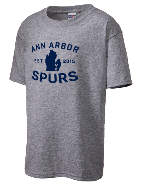 Club Logo Ann Arbor Spurs Custom Youth T-Shirt | Swagsta