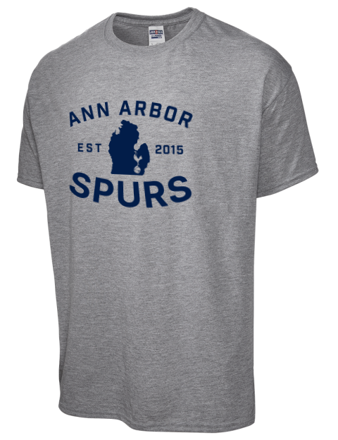 Club Logo Ann Arbor Spurs Custom Dri-Power Unisex T-Shirt | Swagsta
