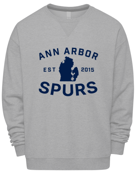 Club Logo Ann Arbor Spurs Custom Premium Unisex Crewneck Sweatshirt | Swagsta