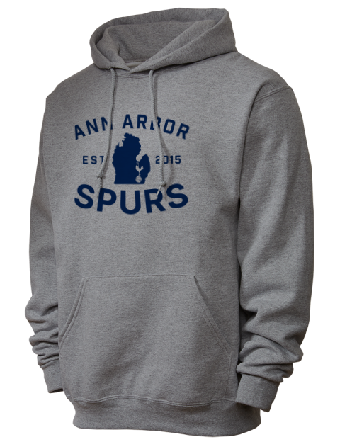 Club Logo Ann Arbor Spurs Custom Unisex Hooded Sweatshirt | Swagsta