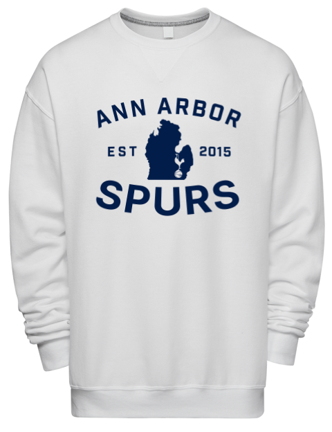 Club Logo Ann Arbor Spurs Custom Premium Unisex Crewneck Sweatshirt | Swagsta