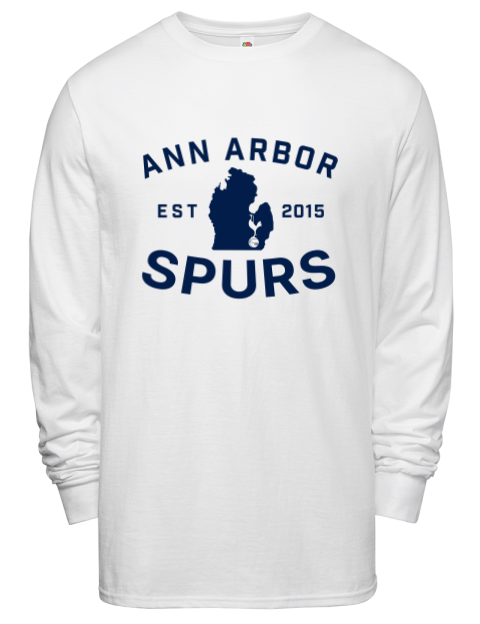 Club Logo Ann Arbor Spurs Custom Men's Long-Sleeve T-Shirt | Swagsta
