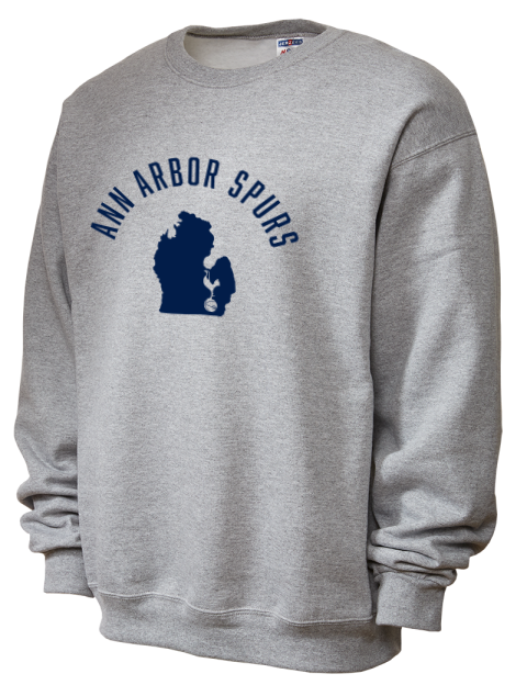 Arched Club Logo Ann Arbor Spurs Custom Unisex Crewneck Sweatshirt | Swagsta